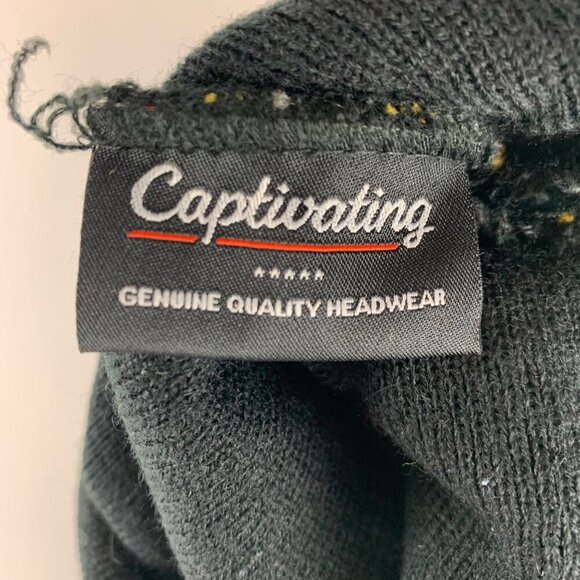 Wichita State Shockers NCAA Black Gold Captivating Knit Beanie New - Picture 5 of 6